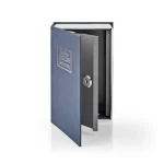 Nedis Trezor modro-strieborná / Book Safe / Zámok / Vnútorné / Malý / Vnútorný objem: 0.86 l / 2x kľúč (BOOKSEDS01BU)
