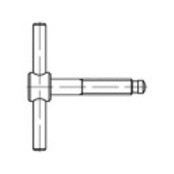 TOOLCRAFT 137843 kolíková skrutka M6 50 mm DIN 6304 ocel leštené 1 ks; 137843