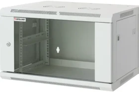 Intellinet Nástenný rozvádzač 600x450 mm sivý / Rozvádzač / 19" / 6U / presklené dvere / nosnosť 60 kg (711760)