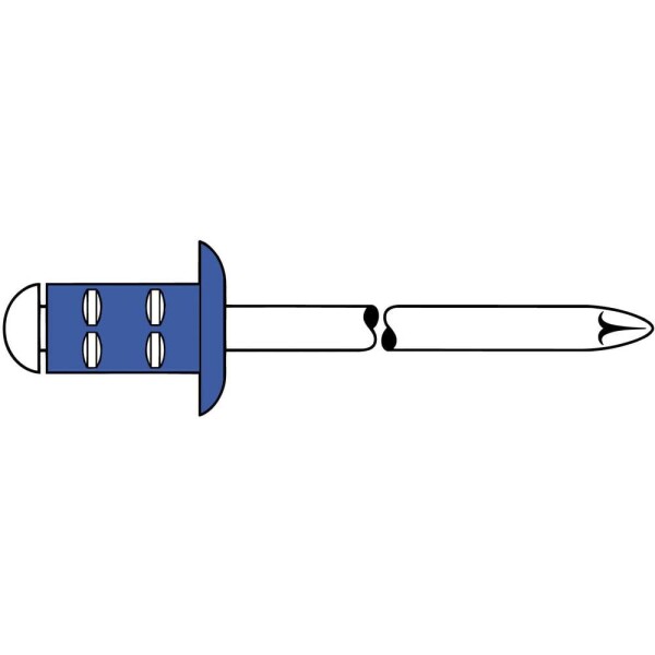 Gesipa 1432058 slepý nit (Ø x d) 4.8 mm x 10 mm ocel ocel 50 ks; 1432058