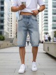 Spodenki męskie jeansowe niebieskie model 22145640 - FashionStreet s38