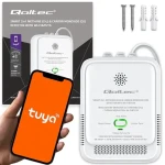 Qoltec 52654 / Detektor úniku plynu a CO / Wi-Fi / Tuya / 85dB alarm / LED (52654)