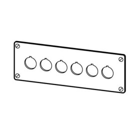 Eaton M22-E6 zabudovateľný rámček 6 inštalačných pozícií (Ø x v) 22 mm x 72 mm sivá 1 ks; 216547