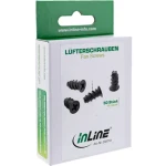 InLine Skrutky pre ventilátory čierne / Skrutky / 50 ks / 5 mm (33371D)