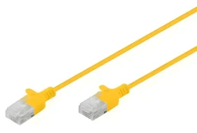 Digitus CAT 6 U-UTP Slim 5m žltá / Patch kábel / U-UTP / 250 MHz / LSZH (DK-1618-050S-Y)