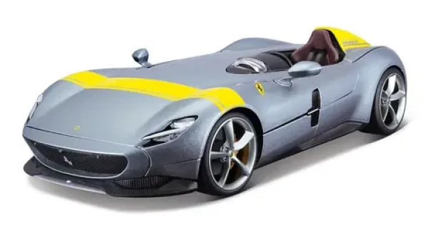 Bburago RACE+PLAY Ferrari Monza SP1 strieborná