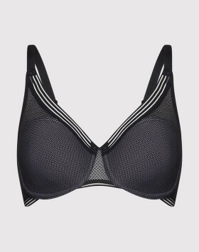 Podprsenka nevystužená Infinite Sensation W01 - Triumph černá (0004) 075F