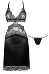 Erotická košieľka Adelaide chemise black BEAUTY NIGHT FASHION černá