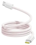 Baseus Dynamic 4 Pro Baby Pink / Dátový kábel USB-C/USB-C / 100W / 1m / magnetický (6932172691394)
