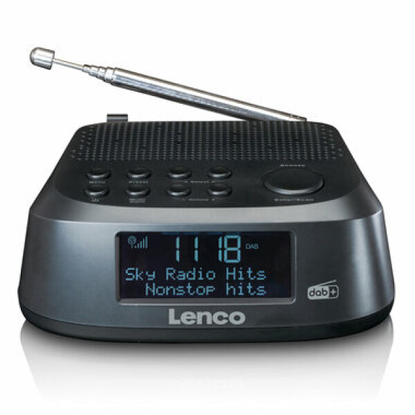 LENCO CR-605 čierna / Rádiobudík / DAB+ / FM / 3.5mm (CR605)