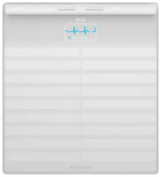 Withings Body Scan biela / Múdra osobná váha / nosnosť 200kg / Bluetooth / WiFi (WBS08-White-All-Inter)