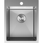 MEXEN - Solix oceľový drez 1-bowl 400 x 500 mm, nerez 6406401000-01