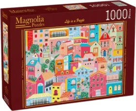 MAGNOLIA Puzzle Farebné domy