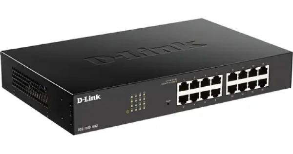 D-Link DGS-1100-16V2 / Easy SMART Switch / 16x Gigabit / fanless