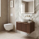 REA - Kúpeľňová skrinka pod umývadlo Core 80cm Brown REA-M0412