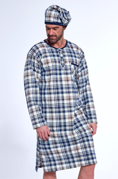 Pánske tričko Cornette 110/30 long/r M-2XL tmavě modrá M