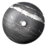 SAPHO - RONDANE keramické umývadlo na dosku priemer 41cm, carnico marmor AR435CM