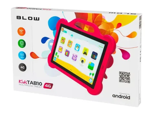Blow KidsTAB10 4G ružová / Tablet / 10,1 "/ Octa-Core / 4GB RAM / 64GB / LTE / Android 12 (79-067#)