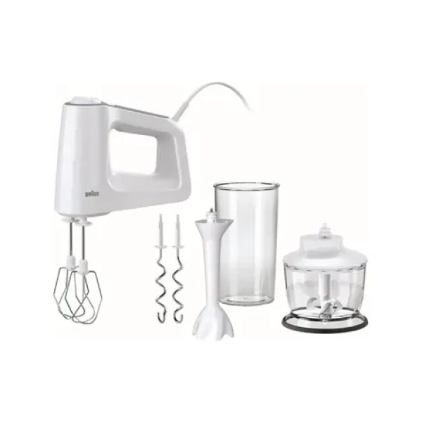 Braun MultiMix 3 HM3135 / Ručný šľahač / 500 W / 5 rýchlostí / rozsiahle príslušenstvo (HM3135)
