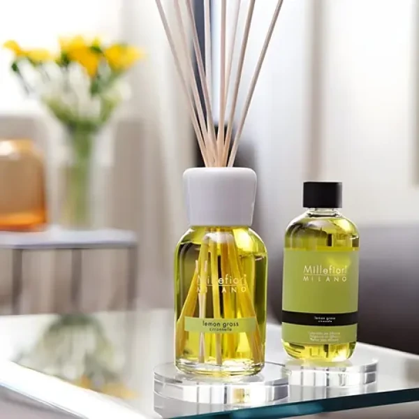 Millefiori Milano Lemon Grass / Náplň do difuzéra / 500 ml / svieža citrusová vôňa (77DILG)