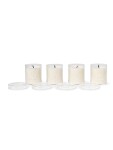 Ferm LIVING Vonné adventné sviečky v skle White - set 4 ks