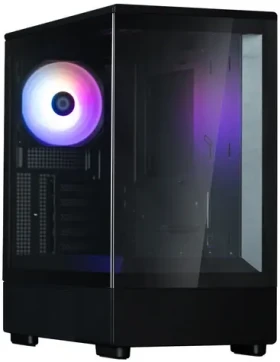 Zalman P10 čierna / mATX / 1x USB-A 3.0 / 1x USB-C 3.0 / 1x 120mm ARGM / bez zdroja / priehľadná bočnica (P10 Black)