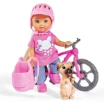 Bábika Evička bicyklom