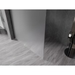 MEXEN/S - Kyoto-X Sprchová zástena WALK-IN 60 x 200, dekor 10 mm, čierna 800-060-101-70-30-X