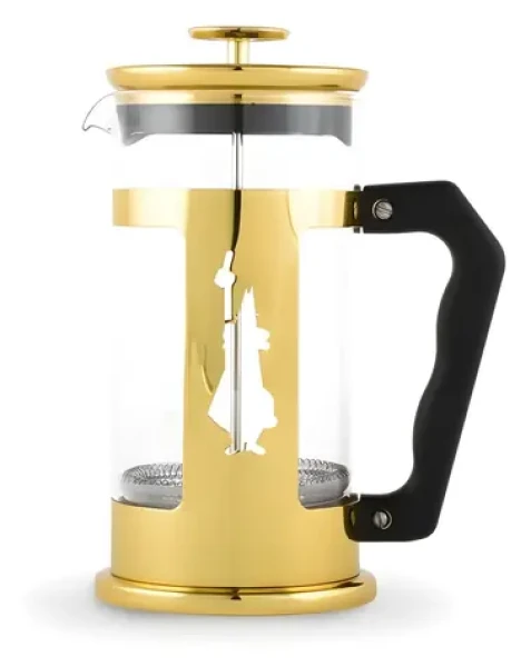 Bialetti French press Preziosa s panáčikom zlatá / 8 šálok / 1000 ml
