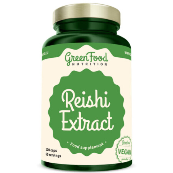 GREENFOOD Reishi extract funkčné huby 120 kapsúl