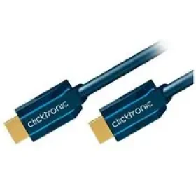 ClickTronic HQ OFC kábel HDMI male lt;gt; HDMI male, pozlátené, HDMI High Speed with Ethernet, 3D, 15m (4040849703096)