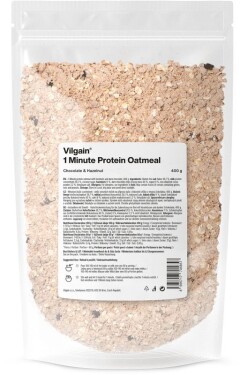 Vilgain Minútová proteínová kaša – 3× čokoláda a lieskové oriešky