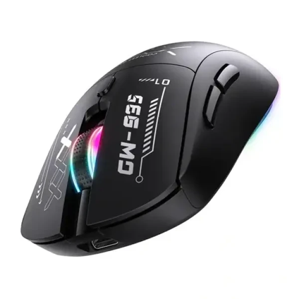 Onikuma CW953 čierna / Herná myš / trojrežimová / RGB / 12800 DPI / 6 tlačidiel (CW935 Black)