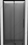 MEXEN/S - Velár posuvné sprchové dvere 110, grafit, čierna 871-110-000-41-70
