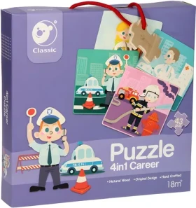 CLASSIC WORLD Drevené puzzle Povolanie 4v1