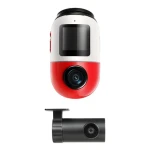 70mai Cam X800 4K červená SET + zadná kamera + SD karta / Kamera do auta / 4K (X800128GB_R+RC)