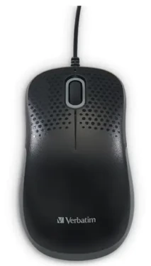 Verbatim 49024 Tichá optická myš čierna / drôtová / 1000DPI / USB-A / kábel 1.5m (49024)