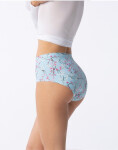 Dámske jednoduché maxi nohavičky Sakura Light Blue Pattern - Julimex S světle modrá