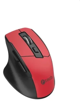 C-tech Ergo WLM-05 bordová / Ergonomická optická bezdrôtová myš / 1600 DPI / 6 tlačidiel (WLM-05R)