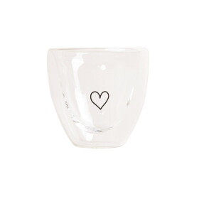 Eulenschnitt Dvojstenný pohárik na espresso Heart 100 ml