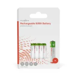Nedis Dobíjacia Ni-MH batéria AAA 4 ks / 1.2 V DC / 700 mAh / Prednabité (BANM7HR034B)