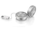 Thermaltake LUXA2 M4 strieborná / Držiak na mobilné zariadenie / hliník / s ventilátorom / Swarovski Crystal (LCLN004)