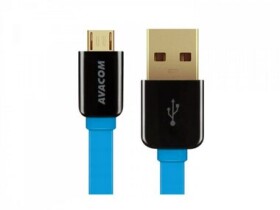 AVACOM USB 2.0. kábel - Micro USB 40cm modrá (8591849067986)