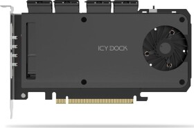 Icydock ICY DOCK Mobile Rack Adapter Card 4-Bay M.2 NVMe SSD zu PCIe 4.0 x 16
