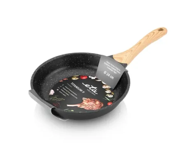 ETA ETA792990000 TITANIUM II čierna / nepriľnavá panvica / 24cm (ETA792990000)