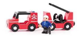 Woody Autíčka k vláčikodráhe - Hasiči 4ks