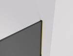 CERANO - Sprchová zástena Walk-in Crystal Ľ/P - 8 mm - bezvzperový systém - zlatá, grafitové sklo - 80x200 CER-8050BD6613
