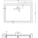 MEXEN - Flow+ sprchová vanička obdĺžniková 80 x 100, biela lesk 46R108010H