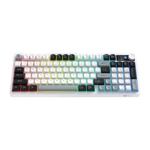ONIKUMA MT902 čiernobiela / Herná klávesnica / bezdrôtová / 2,4 GHz / RGB / membránová (MT902 2,4G (black and white))