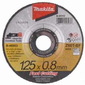 Makita B-46953 Rezný kotúč na nerez 125x0.8x22mm (B-46953)
